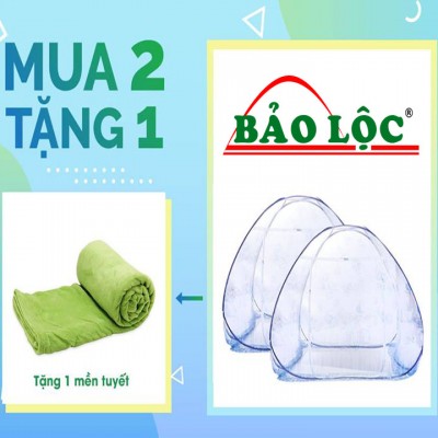 Combo 2 mùng đỉnh chóp tặng 1 mền tuyết
